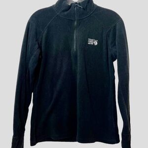 Mountain Hardwear Microchill™ 1/4 Zip Pullover Fleece Black Women's Ladies Large